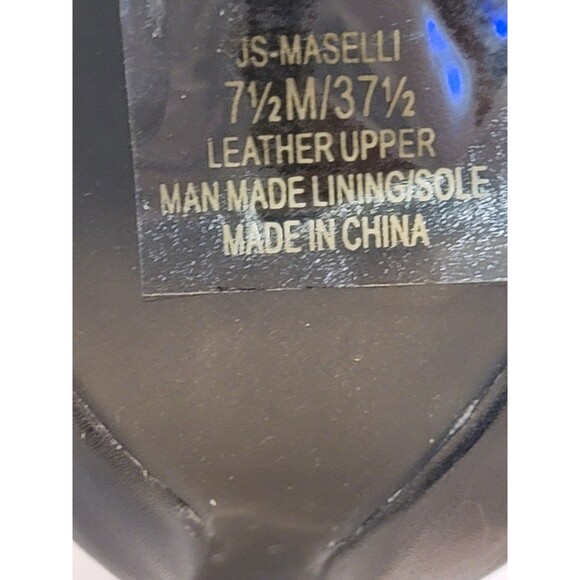 Jessica Simpson Black White High Heel Leather Strappy Sandals Maselli 7.5 - Picture 7 of 14